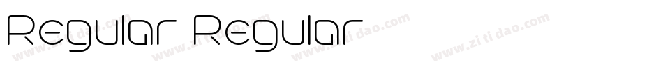 Regular Regular字体转换